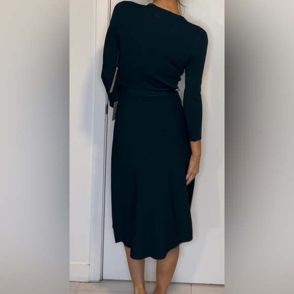 NWT Eliza J Teal Knit Midi Dress - Picture 6 of 6